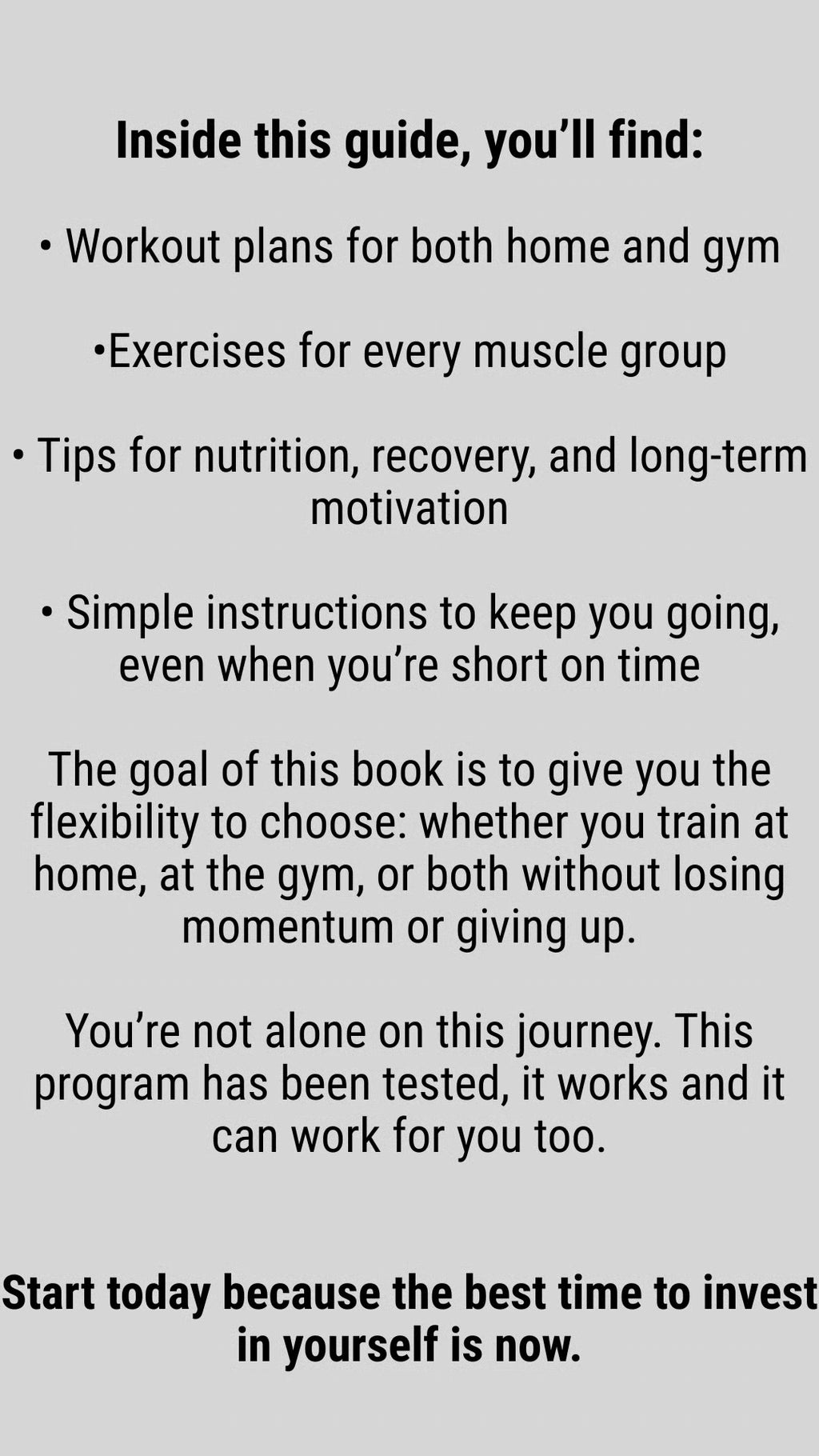 Your Ultimate Home and Gym Workout Program